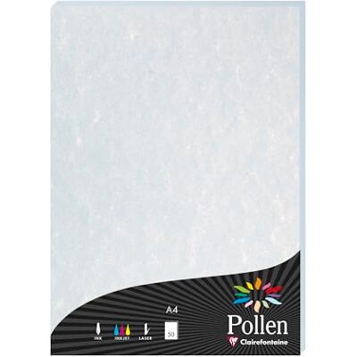 Clairefontaine 120010C Packung mit 50 Blatt Briefpapier Pollen, Marmorpapier, Premiumqualität, 120g, DIN A4, 21x29,7cm, ideal für Einladungen und Korrespondenz, Marmorblau, 1 Pack Clairefontaine 120010C Packung mit 50 Blatt Briefpapier Pollen, Marmorpapier, Premiumqualität, 120g, DIN A4, 21x29,7cm, ideal für Einladungen und Korrespondenz, Marmorblau, 1 Pack