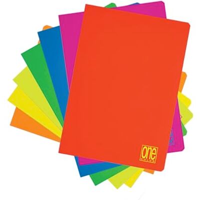 Blasetti One Color FLUO A4-Heft, Maxi-Hefte mit Jolly Page, Packung mit 10 Stück, Papier 80g, einfarbiger Einband Lineatur 0C Blasetti One Color FLUO A4-Heft, Maxi-Hefte mit Jolly Page, Packung mit 10 Stück, Papier 80g, einfarbiger Einband Lineatur 0C