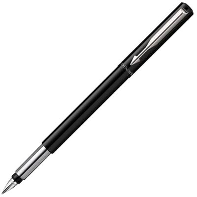 Parker Vector Füller Schwarz Füllfederhalter mit mittlerer Feder Blaue Tinte Parker Vector Füller Schwarz Füllfederhalter mit mittlerer Feder Blaue Tinte