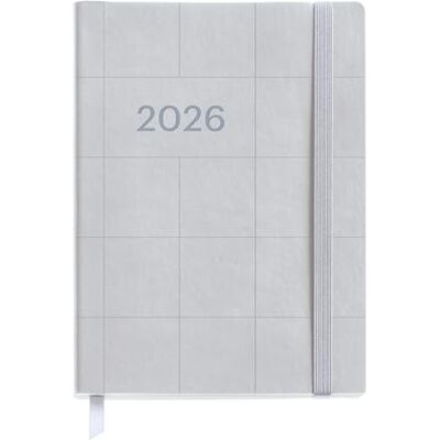Miquelrius Terminplaner 2026, Tag pro Seite, flexibel und leicht zu tragen (122 x 168 mm), weich genähter Ledereinband, Papier 80 g/m², Tagesplaner, Spanisch-EN-PT, kariert, silberfarben Miquelrius Terminplaner 2026, Tag pro Seite, flexibel und leicht zu tragen (122 x 168 mm), weich genähter Ledereinband, Papier 80 g/m², Tagesplaner, Spanisch-EN-PT, kariert, silberfarben