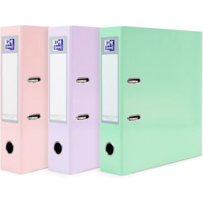 Oxford Premium Ordner A4, pastell, 8 cm breit, 3 Farben, 3 Stück 3 Aktenordner im A4-Format mit 8 cm Rückenbreite, Pastellfarben und Hebelmechanik Oxford Premium Ordner A4, pastell, 8 cm breit, 3 Farben, 3 Stück 3 Aktenordner im A4-Format mit 8 cm Rückenbreite, Pastellfarben und Hebelmechanik