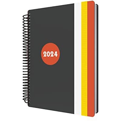 Collins Debden Delta Terminplaner 2024, A5, ein Tag pro Seite (mit Terminen) – Lifestyle-Planer und Organizer für Büro, Arbeit, persönliches Zuhause, Januar Dezember täglich, Orange, FP51.44-24 Collins Debden Delta Terminplaner 2024, A5, ein Tag pro Seite (mit Terminen) – Lifestyle-Planer und Organizer für Büro, Arbeit, persönliches Zuhause, Januar Dezember täglich, Orange, FP51.44-24