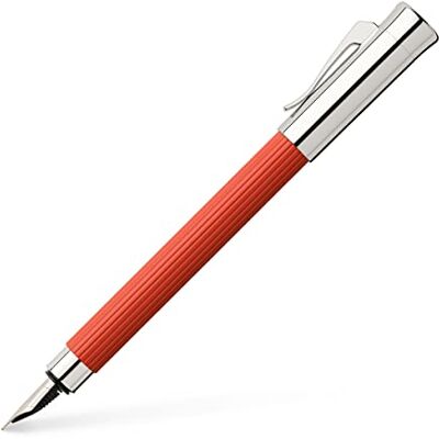 Graf von Faber-Castell 141772 Füllfederhalter Tamitio India Red, Federbreite EF, mit hochwertiger Geschenkverpackung und Konverter Graf von Faber-Castell 141772 Füllfederhalter Tamitio India Red, Federbreite EF, mit hochwertiger Geschenkverpackung und Konverter