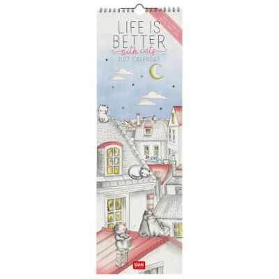 LEGAMI – Kalender 2027 Wandkalender, Sketchy Cats, 12 Monate, 16 x 49 cm LEGAMI – Kalender 2027 Wandkalender, Sketchy Cats, 12 Monate, 16 x 49 cm