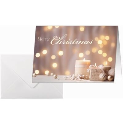 Sigel DS634 Weihnachtskarten-Set, Golden Glow, gold/beige/champagne, A6, 25 Karten mit Umschlägen, ideal zum Bedrucken, aus nachhaltigem Papier Sigel DS634 Weihnachtskarten-Set, Golden Glow, gold/beige/champagne, A6, 25 Karten mit Umschlägen, ideal zum Bedrucken, aus nachhaltigem Papier