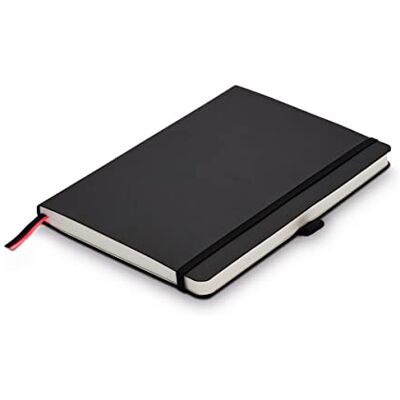 Lamy paper Softcover A5 Notizbuch 810 – Format DIN A5 (145 x 210 mm) in schwarz mit -Lineatur, 192 Seiten und elastischem Verschlussband Lamy paper Softcover A5 Notizbuch 810 – Format DIN A5 (145 x 210 mm) in schwarz mit -Lineatur, 192 Seiten und elastischem Verschlussband