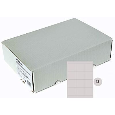Kores Universal-Etiketten, 70 x 67.7 mm Großpackung, 500 Blatt, weiß Kores Universal-Etiketten, 70 x 67.7 mm Großpackung, 500 Blatt, weiß