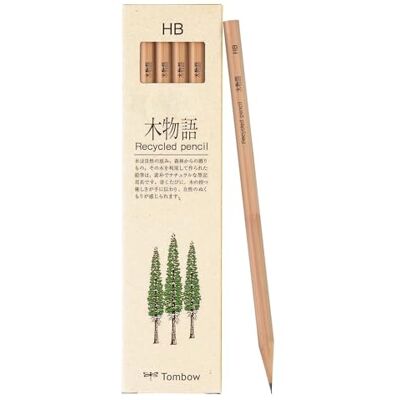 Tombow Ki-Monogatari Recycelter Bleistift, Holzstift aus recycelten Materialien, Härtegrad HB, Vorteilspack 12er Set LA-KEA-HB Tombow Ki-Monogatari Recycelter Bleistift, Holzstift aus recycelten Materialien, Härtegrad HB, Vorteilspack 12er Set LA-KEA-HB