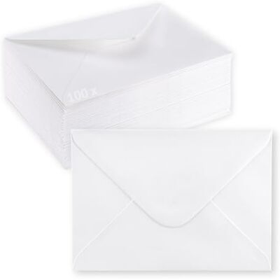Creative Florence Briefumschläge Weiß 120 gms Selbstklebende Umschläge Ohne Fenster für Briefpapier, Karten Basteln, Einladungen und Postkarten 11,4 x 16,2 cm (C6) Creative Florence Briefumschläge Weiß 120 gms Selbstklebende Umschläge Ohne Fenster für Briefpapier, Karten Basteln, Einladungen und Postkarten 11,4 x 16,2 cm (C6)