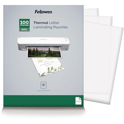 Fellowes Thermo-Laminiertaschen, 5 mm, 100 Stück Fellowes Thermo-Laminiertaschen, 5 mm, 100 Stück