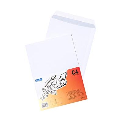 Bantex Versandtaschen C4 Weiß (250 Stück) 10 Packungen à 25 Umschläge, 229 x 324 mm Großbrief, 90 g/m² Papier, Haftklebung mit Abziehstreifen, Briefumschläge ohne Fenster für A4 (Vorratsbox) Bantex Versandtaschen C4 Weiß (250 Stück) 10 Packungen à 25 Umschläge, 229 x 324 mm Großbrief, 90 g/m² Papier, Haftklebung mit Abziehstreifen, Briefumschläge ohne Fenster für A4 (Vorratsbox)