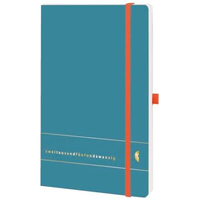 Chronoplan 50455 Buchkalender Kalendarium 2025 (Terminplaner A5 (135x210mm) mit Softcover, Wochenplaner, 1 Woche auf 2 Seiten, mit Stiftschlaufe, Einmerkband, Gummiverschluss) Elementary, Petrol Chronoplan 50455 Buchkalender Kalendarium 2025 (Terminplaner A5 (135x210mm) mit Softcover, Wochenplaner, 1 Woche auf 2 Seiten, mit Stiftschlaufe, Einmerkband, Gummiverschluss) Elementary, Petrol