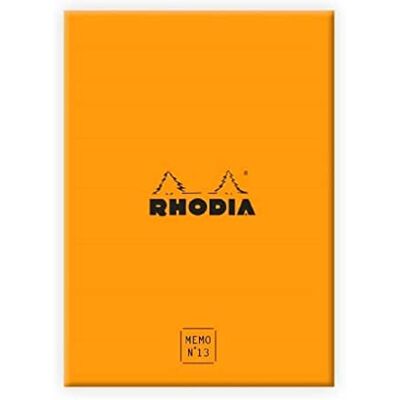 Rhodia 194052C Schreibset mit Box und Memoblock N°13 time, DIN A6, 11,5x16 cm, kariert, 240 Blatt, 80g, einzeln eingeschweißt, praktisch und kompakt, Orange, 1 Set Rhodia 194052C Schreibset mit Box und Memoblock N°13 time, DIN A6, 11,5x16 cm, kariert, 240 Blatt, 80g, einzeln eingeschweißt, praktisch und kompakt, Orange, 1 Set