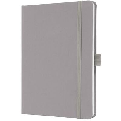 Sigel JN403 Notizbuch A5 liniert, grau, Tagebuch Jolie, 100 g/qm, Hardcover mit Textileinband, Gummiband, Stifteschlaufe, Einstecktasche, vegan, aus nachhaltigem Papier Sigel JN403 Notizbuch A5 liniert, grau, Tagebuch Jolie, 100 g/qm, Hardcover mit Textileinband, Gummiband, Stifteschlaufe, Einstecktasche, vegan, aus nachhaltigem Papier