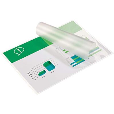 GBC Laminierfolien A3 125 mic, Robuste Laminiertaschen im 100er Pack, Glänzend, Transparent, Ideal für Büro & Schule, 3200725 GBC Laminierfolien A3 125 mic, Robuste Laminiertaschen im 100er Pack, Glänzend, Transparent, Ideal für Büro & Schule, 3200725