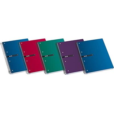 Enri STATUS 5 Stück Notizbücher Spirale Microperforados, Kappe extradura, A4+, glatt Enri STATUS 5 Stück Notizbücher Spirale Microperforados, Kappe extradura, A4+, glatt