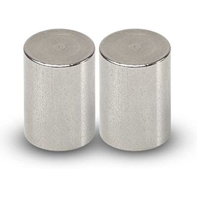 MAUL Neodym Magnet Ø 25 x 35 mm (2 Stück) Magnet stark mit 19kg Haftkraft Magnete in modernem Design Stabmagnet für Büro Magnet für Magnettafel, Whiteboard und Kühlschrank Silber MAUL Neodym Magnet Ø 25 x 35 mm (2 Stück) Magnet stark mit 19kg Haftkraft Magnete in modernem Design Stabmagnet für Büro Magnet für Magnettafel, Whiteboard und Kühlschrank Silber