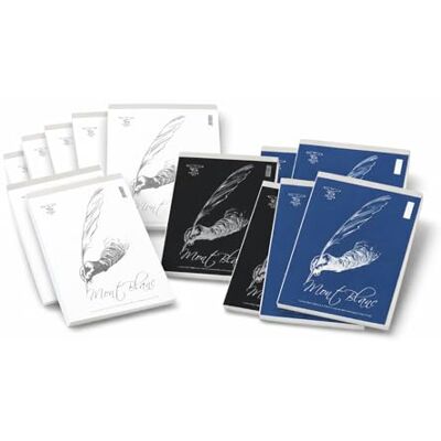 Pigna , Blöcke MONT BLANC Format 21x29,7, Papier gsm 60, Blätter 70, innen 5M, Quadrat 5mm, 10 Stück. Pigna , Blöcke MONT BLANC Format 21x29,7, Papier gsm 60, Blätter 70, innen 5M, Quadrat 5mm, 10 Stück.