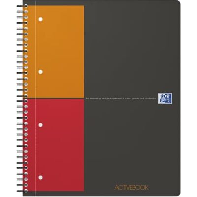 Oxford Collegeblock A4 Activebook "International" kariert, ein versetzbares Register, 4-fach gelocht, 1 Stück Oxford Collegeblock A4 Activebook "International" kariert, ein versetzbares Register, 4-fach gelocht, 1 Stück