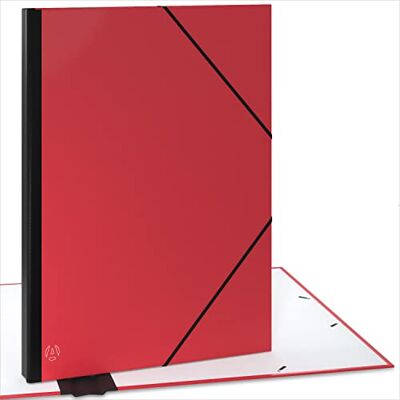 ACROPAQ Sammelmappe A2 Zeichenmappe 52 x 72 cm, mit Gummizugverschluß, mit erweiterbarem Rücken für mehr Platz Rot ACROPAQ Sammelmappe A2 Zeichenmappe 52 x 72 cm, mit Gummizugverschluß, mit erweiterbarem Rücken für mehr Platz Rot