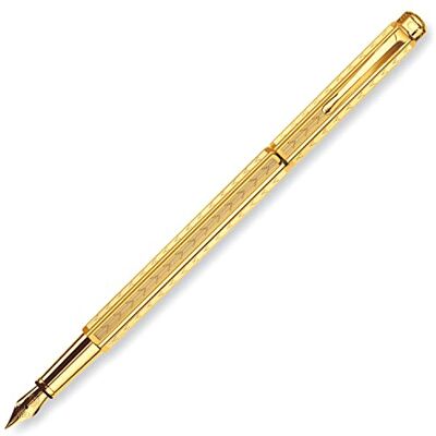 Caran d'Ache füllhalter ecridor chevron vergoldet feder fein f, Gold, 1 Stück (1er Pack) Caran d'Ache füllhalter ecridor chevron vergoldet feder fein f, Gold, 1 Stück (1er Pack)