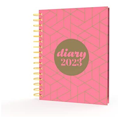 Collins Scandi Diary PW51-2023, A5 Tag pro Seite, Tiefrosa Collins Scandi Diary PW51-2023, A5 Tag pro Seite, Tiefrosa