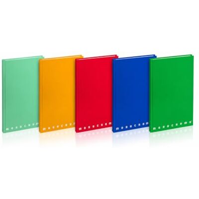 Pigna , A5 Monochromes Notizbuch Das Original, gebundener Einband, 4M innen, 4 mm quadratisch, 80 g/m², Assorted Covers, 15x20,5 cm, 5. Pigna , A5 Monochromes Notizbuch Das Original, gebundener Einband, 4M innen, 4 mm quadratisch, 80 g/m², Assorted Covers, 15x20,5 cm, 5.