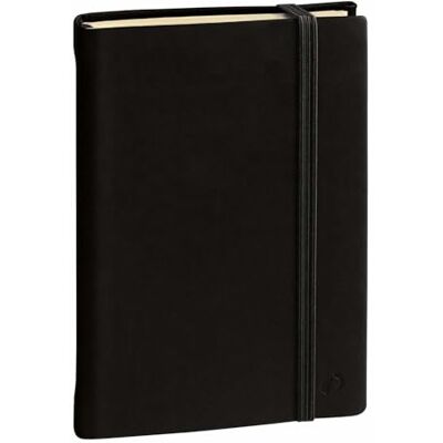 QUO VADIS Kollektion: Silk CARNET 15 liniert mit Gummiband 10 x 15 cm Schwarz QUO VADIS Kollektion: Silk CARNET 15 liniert mit Gummiband 10 x 15 cm Schwarz