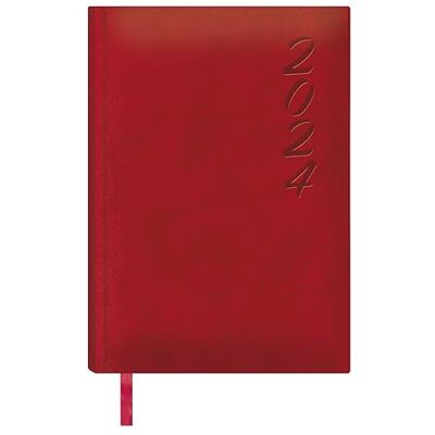 DOHE Kalender 2024 Tag Seite Größe: 15 x 21 cm (A5) 336 Seiten Einband genäht Hardcover Rot Modell Brasília DOHE Kalender 2024 Tag Seite Größe: 15 x 21 cm (A5) 336 Seiten Einband genäht Hardcover Rot Modell Brasília