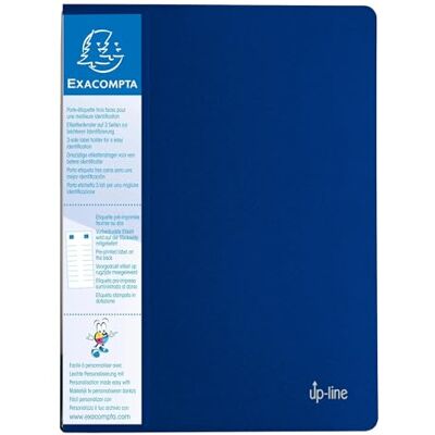 Exacompta 88202E 20er Pack Sichtmappe up-line aus Festem PP 800µ mit 20 Hüllen und etikett auf 3 Seiten für DIN A4 blau Perfekt für die Schule und das Büro Aktenhülle Prospekthülle Exacompta 88202E 20er Pack Sichtmappe up-line aus Festem PP 800µ mit 20 Hüllen und etikett auf 3 Seiten für DIN A4 blau Perfekt für die Schule und das Büro Aktenhülle Prospekthülle
