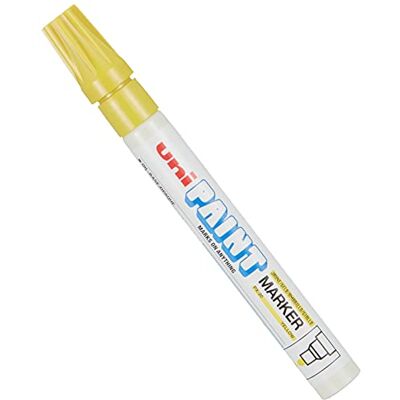 uni-ball 182007 Lackmarker Uni Paint PX-20, mit Rundspitze, gelb, 1 Stück uni-ball 182007 Lackmarker Uni Paint PX-20, mit Rundspitze, gelb, 1 Stück