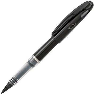 Pentel Tradio Füllfederhalter, Schreibfarbe Schwarz, Schwarz, 12 Stück Pentel Tradio Füllfederhalter, Schreibfarbe Schwarz, Schwarz, 12 Stück