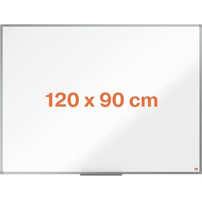 Nobo magnetisches Emaille Whiteboard, 90 x 120 cm, Aluminiumrahmen, Traditionelle Eckmontage, Inkl. Stiftablage, Weiß, Essence-Serie, 1915453 Nobo magnetisches Emaille Whiteboard, 90 x 120 cm, Aluminiumrahmen, Traditionelle Eckmontage, Inkl. Stiftablage, Weiß, Essence-Serie, 1915453
