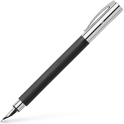Faber-Castell Füller Ambition Edelharz, Schwarz Silber, Feder B Faber-Castell Füller Ambition Edelharz, Schwarz Silber, Feder B