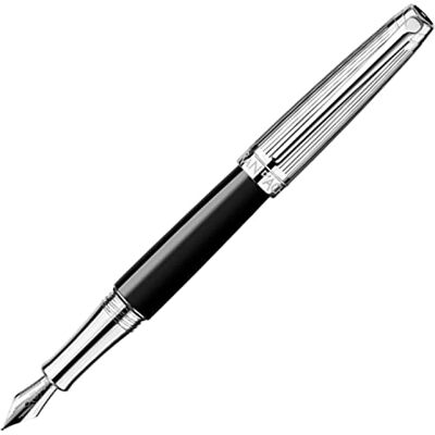 Caran d'Ache Füllfederhalter LÉMAN BICOLOR Schwarz versilbert und rhodiniert Federspitze M: Ref. 4799.289 4799-279, 1 Stück (1er Pack) Caran d'Ache Füllfederhalter LÉMAN BICOLOR Schwarz versilbert und rhodiniert Federspitze M: Ref. 4799.289 4799-279, 1 Stück (1er Pack)