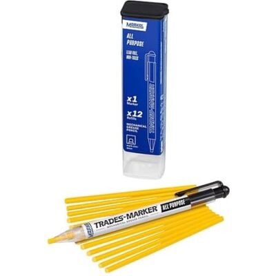 Markal 96131 trades-marker Starter-Pack, gelb, Diametre de pointe: 4mm Markal 96131 trades-marker Starter-Pack, gelb, Diametre de pointe: 4mm