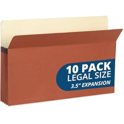 Blue Summit Supplies Blue Summit Fächermappen, Büro Zubehör, legale Größe, 8,3 cm Erweiterung, Redrope 10 Ordner Blue Summit Supplies Blue Summit Fächermappen, Büro Zubehör, legale Größe, 8,3 cm Erweiterung, Redrope 10 Ordner