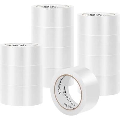 Amazon Paketband, für Versand, Umzug und Lagerung, 12Stück, Transparent, 10,4 cm x 10,4 cm x 4,8 cm Amazon Paketband, für Versand, Umzug und Lagerung, 12Stück, Transparent, 10,4 cm x 10,4 cm x 4,8 cm
