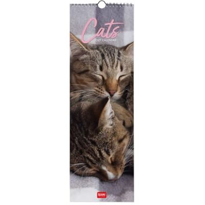 LEGAMI – Kalender 2027 Wandkalender, Cats, 12 Monate, 16 x 49 cm LEGAMI – Kalender 2027 Wandkalender, Cats, 12 Monate, 16 x 49 cm