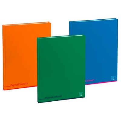 Pigna , Maxi Notizbuch mit festem Einband Farben, innen 0A, liniert erste/zweite Klasse, 80 g/qm, Assorted Covers, 21x29,7 cm, 3. Pigna , Maxi Notizbuch mit festem Einband Farben, innen 0A, liniert erste/zweite Klasse, 80 g/qm, Assorted Covers, 21x29,7 cm, 3.