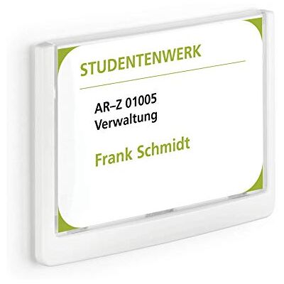 Durable Türschild Click Sign, 149 x 105,5 mm, zum Ankleben oder Anschrauben, weiss, 486102 Durable Türschild Click Sign, 149 x 105,5 mm, zum Ankleben oder Anschrauben, weiss, 486102