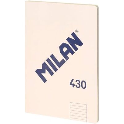 MILAN ® Notizbuch, A4, geleimt, liniert, 48 Blatt A4, Papier 95 g/m², Serie 1918, beige MILAN ® Notizbuch, A4, geleimt, liniert, 48 Blatt A4, Papier 95 g/m², Serie 1918, beige