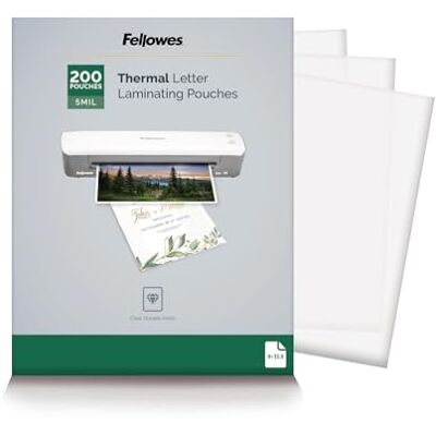 Fellowes Thermo-Laminiertaschen, 5 mm, 200 Stück Fellowes Thermo-Laminiertaschen, 5 mm, 200 Stück