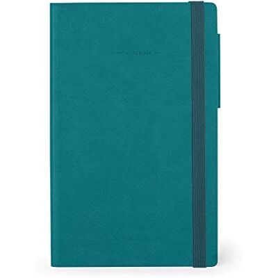 LEGAMI Notizbuch mit Punkten, Medium, 192 Seiten, Einband aus weichem PU, aus FSC®-zertifiziertem Papier, weißes Papier 100 g/m², doppeltes Lesezeichen, Gummiband, 13 x 21 cm, Malachitgrün LEGAMI Notizbuch mit Punkten, Medium, 192 Seiten, Einband aus weichem PU, aus FSC®-zertifiziertem Papier, weißes Papier 100 g/m², doppeltes Lesezeichen, Gummiband, 13 x 21 cm, Malachitgrün