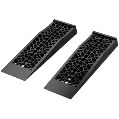 Wiltec Auffahrrampe 2er Set mit 5 t Traglast, robuste Autorampen aus PP, Unterlegkeile 70 x 20 x 7,8 cm, Flache Auffahrkeile für Pkw, Camper, Tiefe Fahrzeuge, ideal für Wartungsarbeiten Wiltec Auffahrrampe 2er Set mit 5 t Traglast, robuste Autorampen aus PP, Unterlegkeile 70 x 20 x 7,8 cm, Flache Auffahrkeile für Pkw, Camper, Tiefe Fahrzeuge, ideal für Wartungsarbeiten