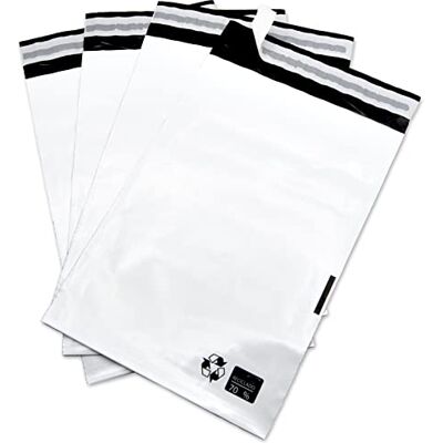 OFITURIA Versandtaschen, Plastikumschläge zum Versand von Kleidung, Schuhe, Zubehör usw. Plastiktüte Weiß beständig und sicher, Verpackungsbeutel für Versand (2000 Stück, 400x500+40mm) OFITURIA Versandtaschen, Plastikumschläge zum Versand von Kleidung, Schuhe, Zubehör usw. Plastiktüte Weiß beständig und sicher, Verpackungsbeutel für Versand (2000 Stück, 400x500+40mm)