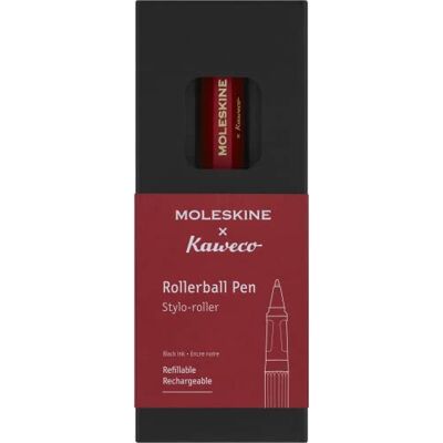 Moleskine x Kaweco Tintenroller, Nachfüllbarer Stift aus ABS-Kunststoff für Schriftsteller, Notizenmacher, Mine 0,7 mm mit Schwarzer Tinte, Farbe Rot Moleskine x Kaweco Tintenroller, Nachfüllbarer Stift aus ABS-Kunststoff für Schriftsteller, Notizenmacher, Mine 0,7 mm mit Schwarzer Tinte, Farbe Rot