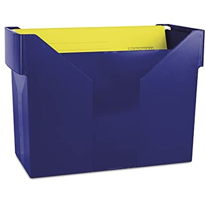 DONAU 7422001PL-18 Hängemappenbox mit 5 Hängemappen Free/ Hängeregister aus Bruchsicherem Kunststoff/ Praktische File Box für Ordner Mappen A4/ Farbe: Dunkelblau DONAU 7422001PL-18 Hängemappenbox mit 5 Hängemappen Free/ Hängeregister aus Bruchsicherem Kunststoff/ Praktische File Box für Ordner Mappen A4/ Farbe: Dunkelblau
