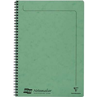 Clairefontaine 3095Z Notizheft mit Spiralbindung Europa Notemakers 60 Blatt mikroperforiert 21x29,7 cm 90g liniert, 1 Stück, Zitronengrün Clairefontaine 3095Z Notizheft mit Spiralbindung Europa Notemakers 60 Blatt mikroperforiert 21x29,7 cm 90g liniert, 1 Stück, Zitronengrün
