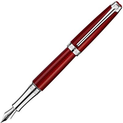 Caran d'Ache LÉMAN Rouge Carmin Füllfederhalter in der Farbe: Rouge Carmin, Messing, Schreibfeder aus Gold 18 Karat, Federgröße: M, Länge: 14,1 cm, 4799.580 Caran d'Ache LÉMAN Rouge Carmin Füllfederhalter in der Farbe: Rouge Carmin, Messing, Schreibfeder aus Gold 18 Karat, Federgröße: M, Länge: 14,1 cm, 4799.580